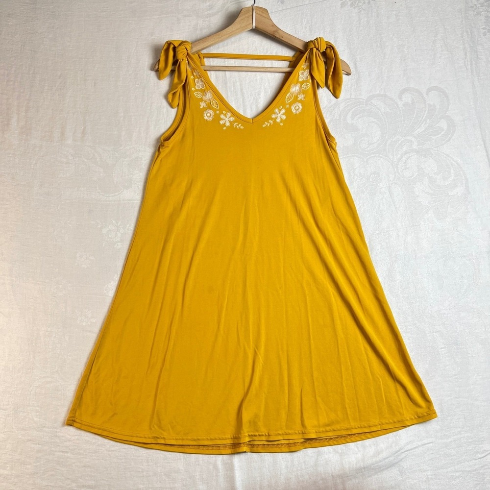 Mini Dress Women's XS Yellow Beach Summer‎ Vacation